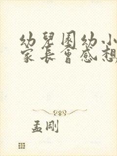 幼儿园幼小衔接家长会感想