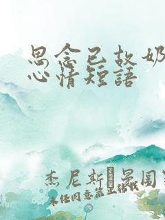 思念已故奶奶的心情短语