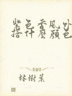 紫色香风外套内搭什么颜色好看