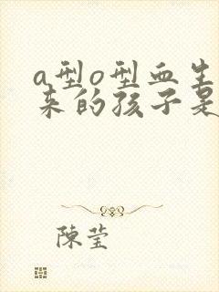 a型o型血生出来的孩子是什么血型