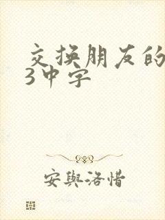 交换朋友的夫妇3中字