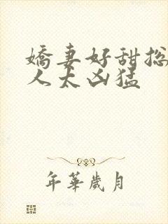 娇妻好甜总裁大人太凶猛