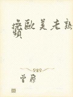 操欧美老熟女视频