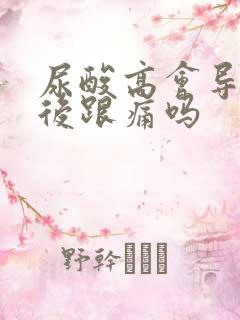 尿酸高会导致脚后跟痛吗