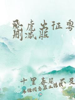 飞虎出征粤语无删减版