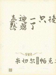 泰迪一只后腿突然瘸了