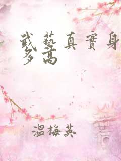 武艺真实身高有多高