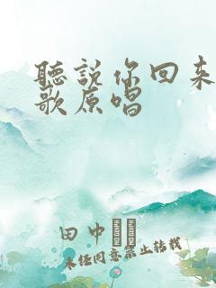 听说你回来过的歌原唱