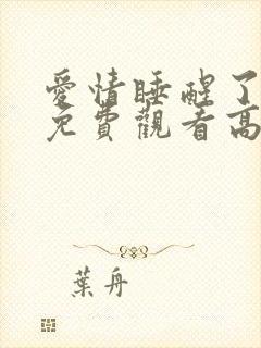 爱情睡醒了全集免费观看高清