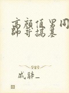 高颜值男同性恋帅哥搞基