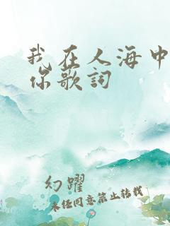 我在人海中遇见你歌词