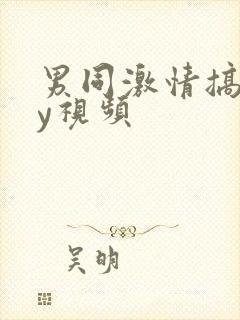 男同激情搞gay视频