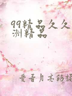 99精品久久亚洲精品