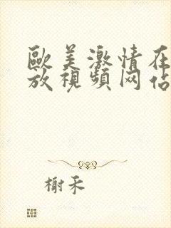 欧美激情在线播放视频网站