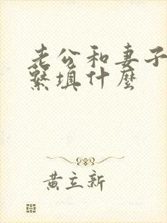 老公和妻子的关系填什么