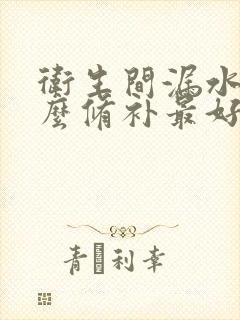 卫生间漏水用什么修补最好