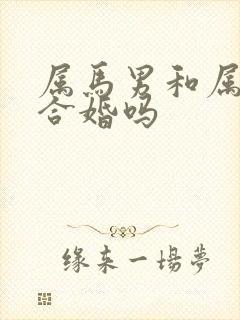 属马男和属牛女合婚吗