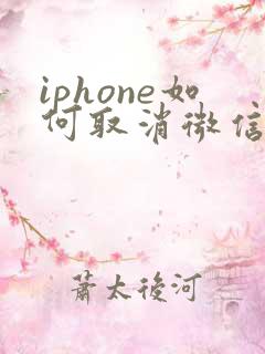 iphone如何取消微信提示音