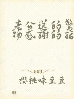 老公送的惊喜礼物感谢的话