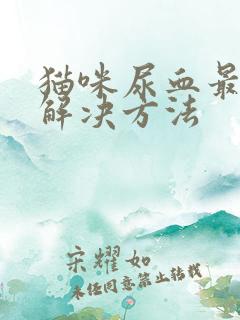 猫咪尿血最快的解决方法