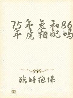 75年兔和86年虎相配吗
