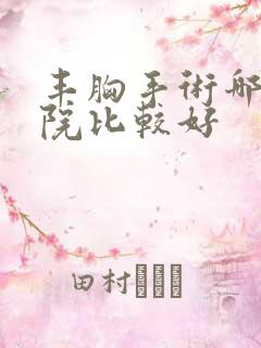 丰胸手术哪里医院比较好