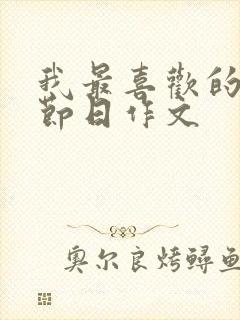 我最喜欢的一个节日作文