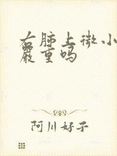 右肺上微小结节严重吗