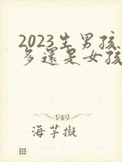 2023生男孩多还是女孩多