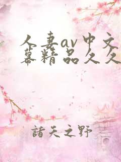 人妻av中文字幕精品久久久