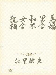 龙女和男马的属相合不合婚姻