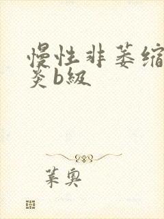 慢性非萎缩性胃炎b级