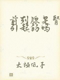 前列腺是肾不好引起的吗