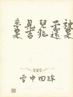 梦见儿子被拐走是吉兆还是凶兆