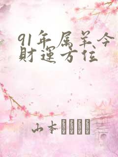 91年属羊今日财运方位