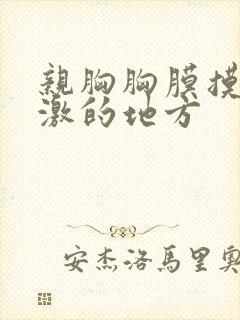 亲胸胸膜摸下刺激的地方