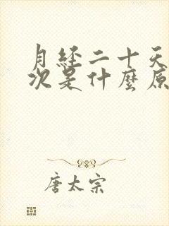 月经二十天来两次是什么原因