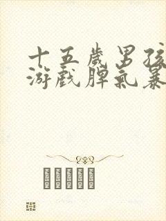 十五岁男孩沉迷游戏脾气暴躁叛逆