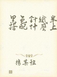 黑色针织半身裙搭配什么上衣好看