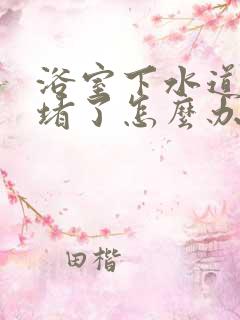 浴室下水道头发堵了怎么办妙招