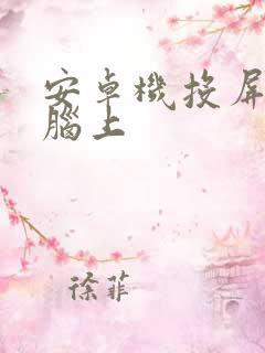 安卓机投屏到电脑上