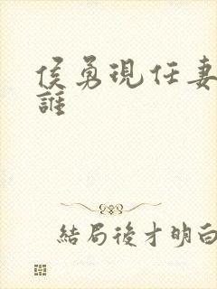 侯勇现任妻子是谁