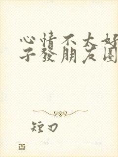 心情不太好的句子发朋友圈