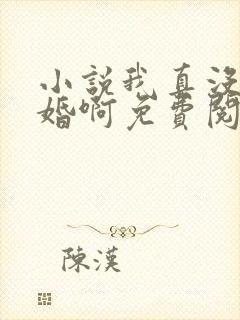 小说我真没想结婚啊免费阅读全文