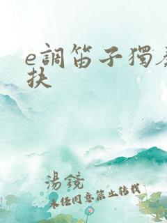 e调笛子独奏搀扶