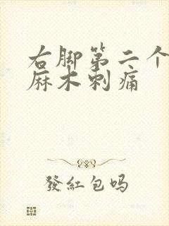 右脚第二个脚趾麻木刺痛