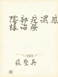 阴部疣湿应该怎样治疗