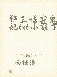 邪王嗜宠鬼医狂妃txt小说下载