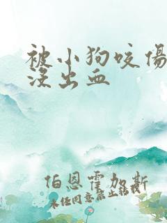 被小狗咬伤破皮没出血