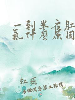 一到半夜肚子胀气什么原因